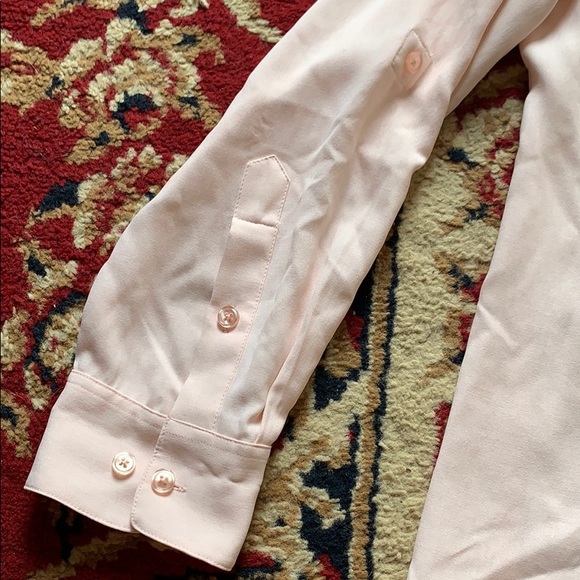 GO Silk Blush Pink Button Up Blouse - Picture 10 of 12